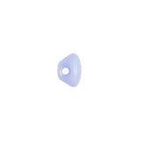 European Light Blue Self Back Glass Button - 16L/10mm