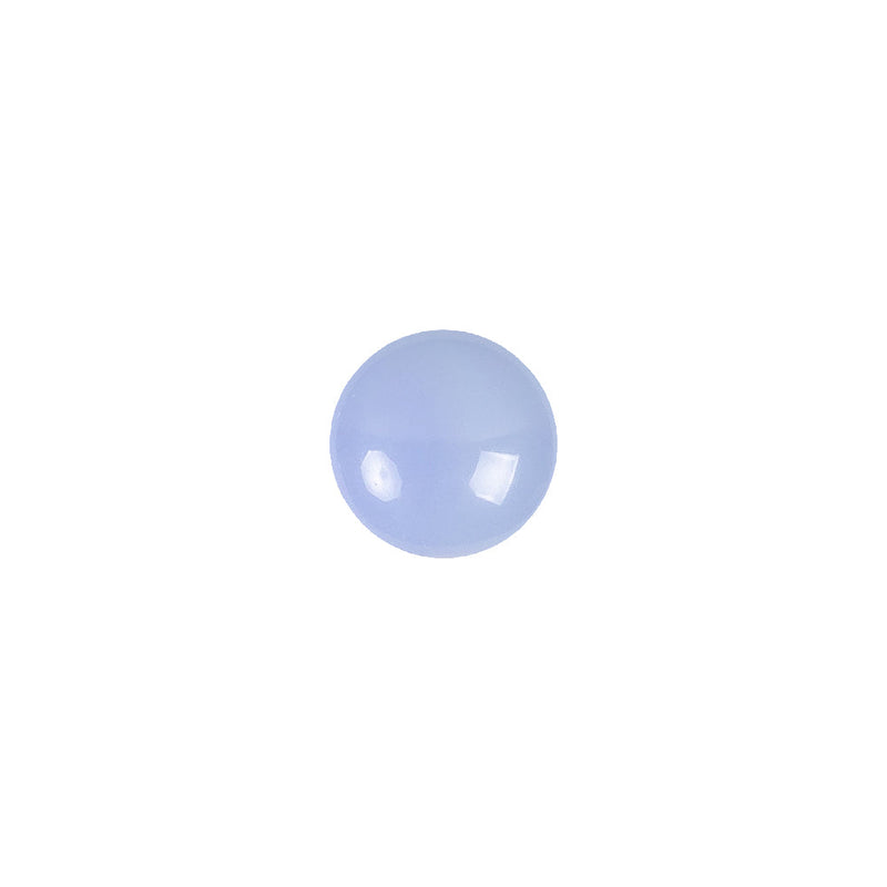 European Periwinkle Self Back Glass Button - 16L/10mm