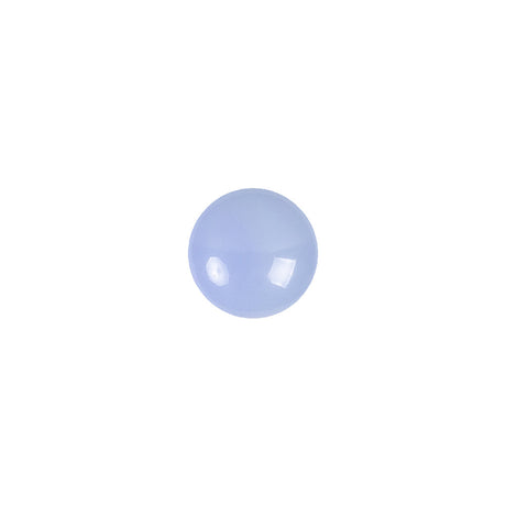 European Periwinkle Self Back Glass Button - 16L/10mm