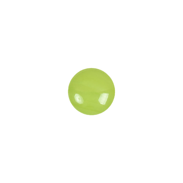 European Green Self Back Glass Button - 16L/10mm