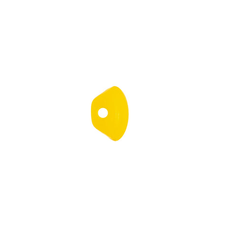 European Yellow Self Back Glass Button - 16L/10mm