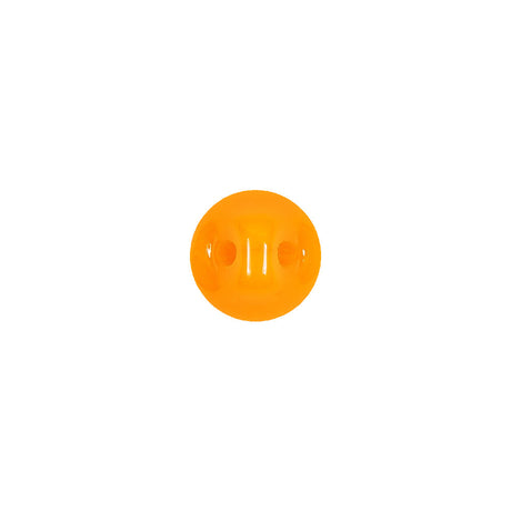 European Orange Half Domed Self Back Glass Button - 16L/10mm