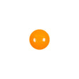 European Orange Half Domed Self Back Glass Button - 16L/10mm