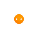 European Orange Half Domed Self Back Glass Button - 16L/10mm