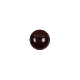 European Brown Half Domed Self Back Glass Button - 16L/10mm