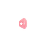 European Dark Pink Half Domed Self Back Glass Button - 16L/10mm