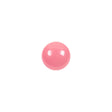 European Dark Pink Half Domed Self Back Glass Button - 16L/10mm
