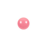 European Dark Pink Half Domed Self Back Glass Button - 16L/10mm