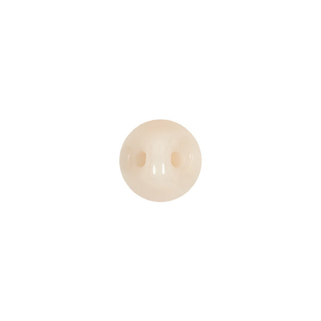 European Beige Half Domed Self Back Glass Button - 16L/10mm