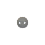 European Dark Gray Half Domed Self Back Glass Button - 16L/10mm