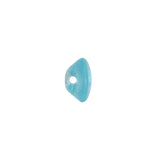 European AB Blue Self Back Glass Button - 18L/11.5mm
