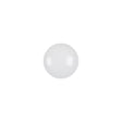 European White Self Back Glass Button - 18L/11.5mm