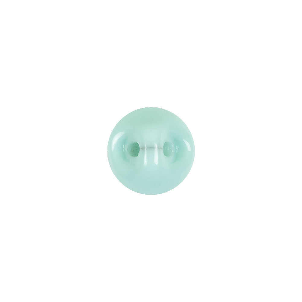 European Mint Self Back Glass Button - 18L/11.5mm