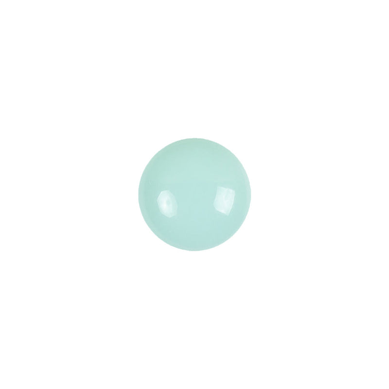 European Mint Self Back Glass Button - 18L/11.5mm