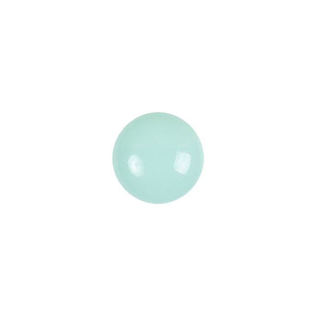 European Mint Self Back Glass Button - 18L/11.5mm