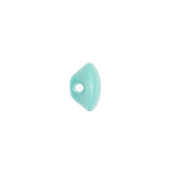 European Blue Green Self Back Glass Button - 18L/11.5mm