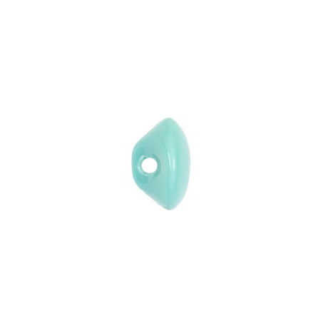 European Blue Green Self Back Glass Button - 18L/11.5mm
