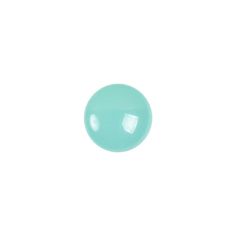 European Blue Green Self Back Glass Button - 18L/11.5mm