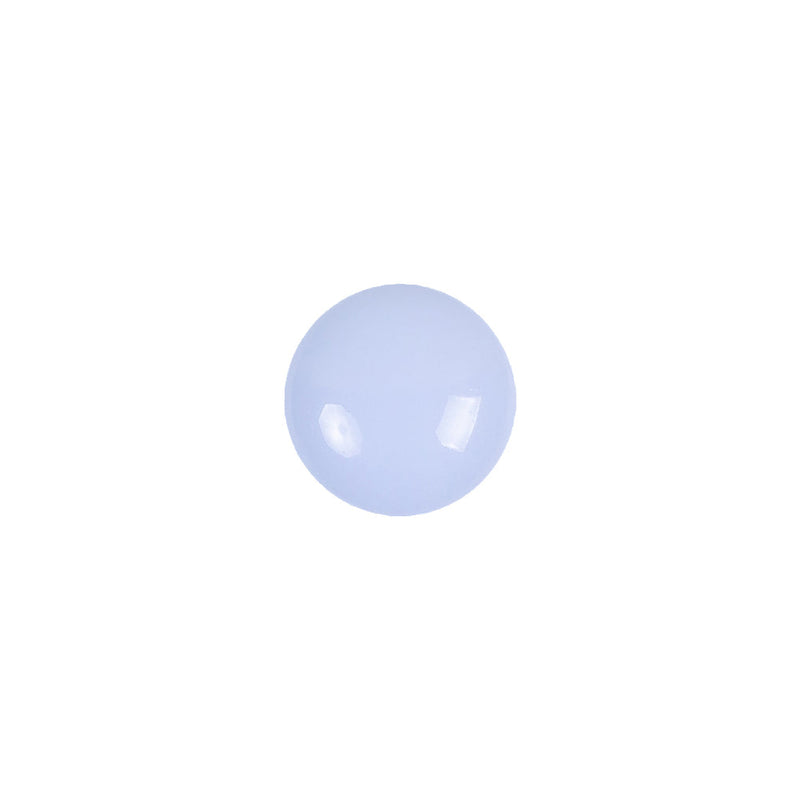 European Light Blue Self Back Glass Button - 18L/11.5mm