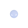 European Light Blue Self Back Glass Button - 18L/11.5mm