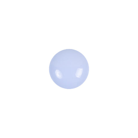 European Light Blue Self Back Glass Button - 18L/11.5mm
