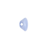 European Periwinkle Self Back Glass Button - 18L/11.5mm