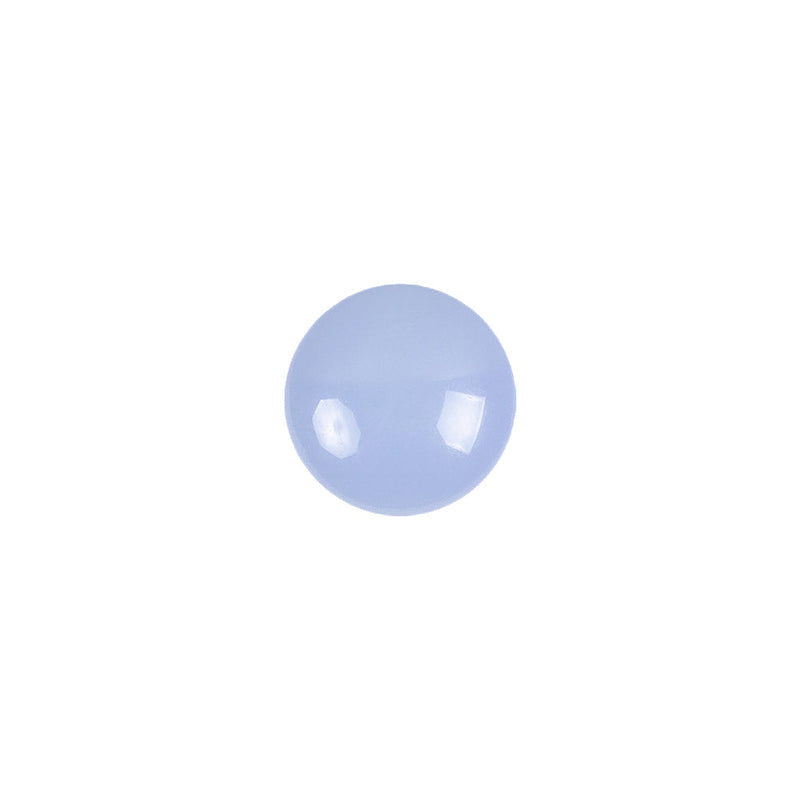 European Periwinkle Self Back Glass Button - 18L/11.5mm