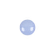 European Periwinkle Self Back Glass Button - 18L/11.5mm