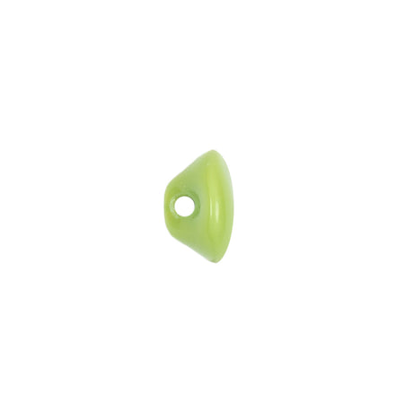 European Green Self Back Glass Button - 18L/11.5mm