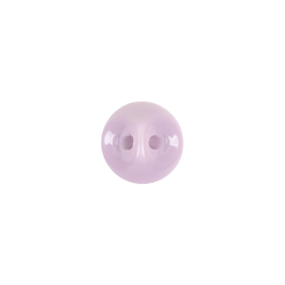 European Dark Lilac Self Back Glass Button - 18L/11.5mm