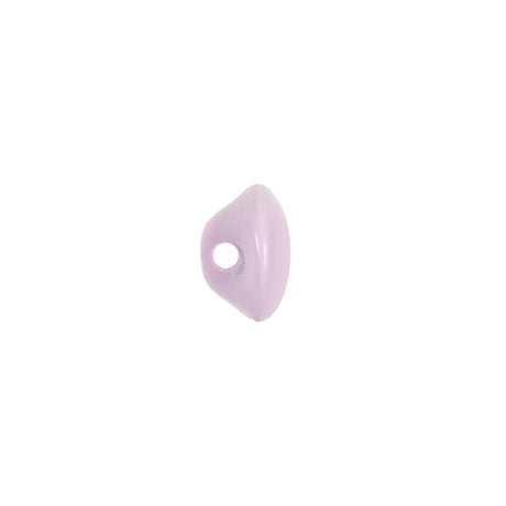 European Dark Lilac Self Back Glass Button - 18L/11.5mm