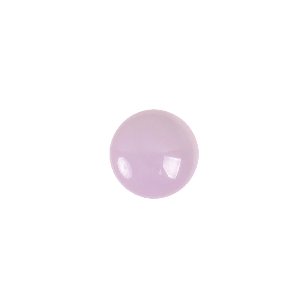 European Dark Lilac Self Back Glass Button - 18L/11.5mm