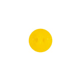 European Yellow Self Back Glass Button - 18L/11.5mm