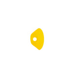 European Yellow Self Back Glass Button - 18L/11.5mm