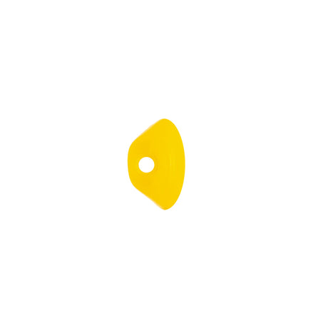 European Yellow Self Back Glass Button - 18L/11.5mm