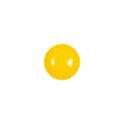 European Yellow Self Back Glass Button - 18L/11.5mm