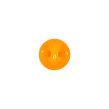 European Orange Self Back Glass Button - 18L/11.5mm