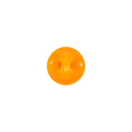 European Orange Self Back Glass Button - 18L/11.5mm