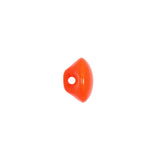 European Red Self Back Glass Button - 18L/11.5mm