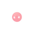 European Dark Pink Self Back Glass Button - 18L/11.5mm