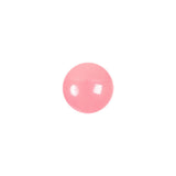 European Dark Pink Self Back Glass Button - 18L/11.5mm