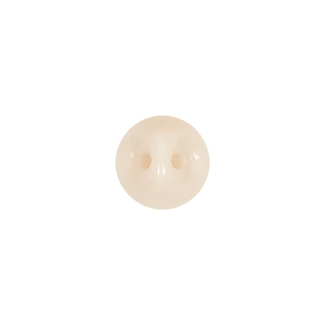 European Beige Self Back Glass Button - 18L/11.5mm