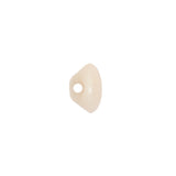 European Beige Self Back Glass Button - 18L/11.5mm