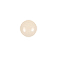 European Beige Self Back Glass Button - 18L/11.5mm