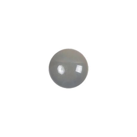 European Dark Gray Self Back Glass Button - 18L/11.5mm