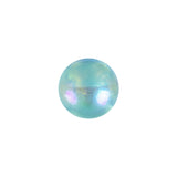 European AB Blue Self Back Glass Button - 20L/12.5mm