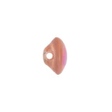 European AB Pink Self Back Glass Button - 20L/12.5mm