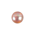 European AB Pink Self Back Glass Button - 20L/12.5mm