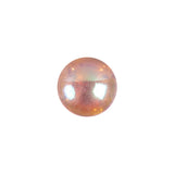 European AB Pink Self Back Glass Button - 20L/12.5mm