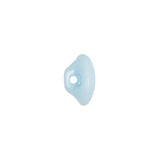 European Baby Blue Self Back Glass Button - 20L/12.5mm